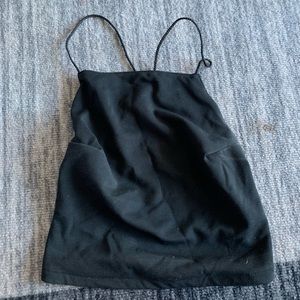 strapy black urban crop top